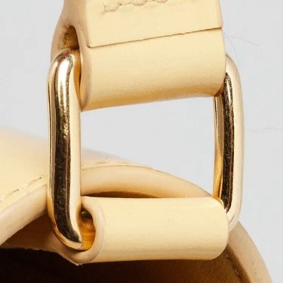 Celine Yellow Smooth Leather Triomphe Shoulder Bag - Picture 5 of 12